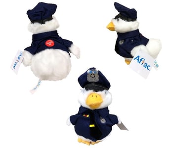 Recalled 6" Aflac Plush Promotional Police Duck